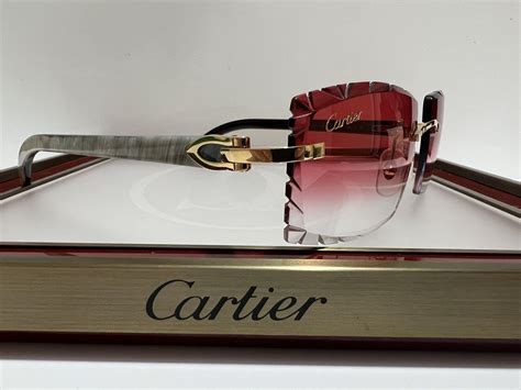 dupe cartier glasses|cartier buffs glasses with diamonds.